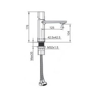 Смеситель для раковины Maretti Lorenza LR32RF842, хром